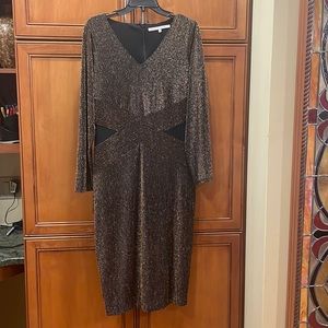 STUNNER!! Brown gold and black evening dress by Rachel Roy